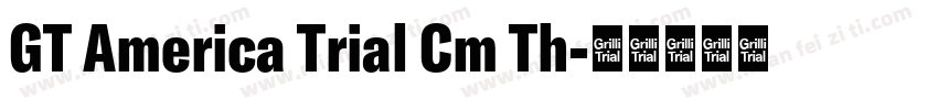 GT America Trial Cm Th字体转换